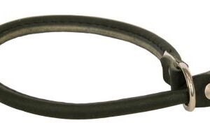 Rundsytt Dressyrhalsband Svart 55cm