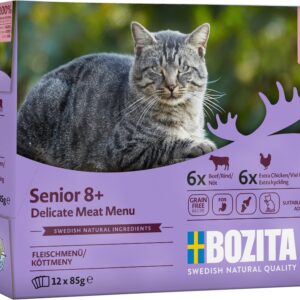 Senior 8+ Meat Menu in Sauce Våtfoder för katt 12x