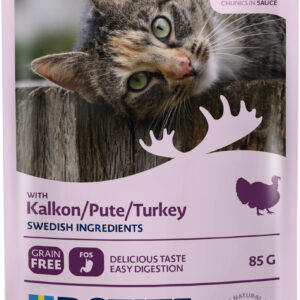 Turkey Chunks in Sauce Våtfoder för katt 85g